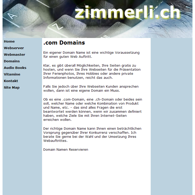 Zimmerli - Domains